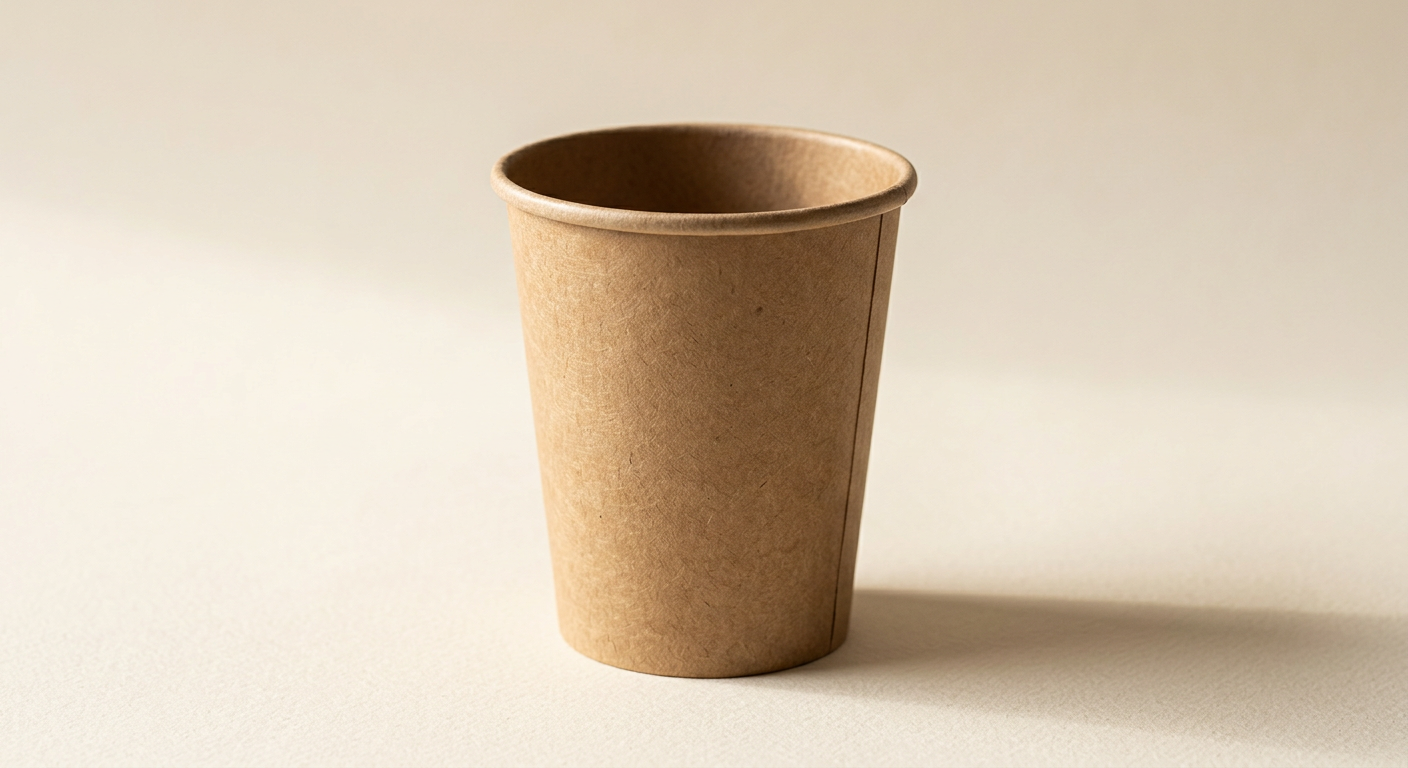 แก้วกระดาษคราฟท์ 8 oz — บรรจุภัณฑ์จาก DD Paper Cup